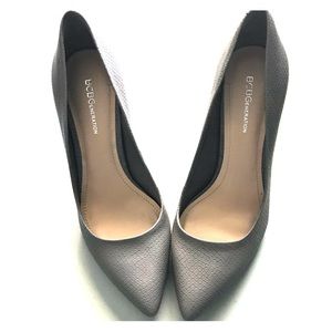 BCBGeneration Grey Heeled Pumps